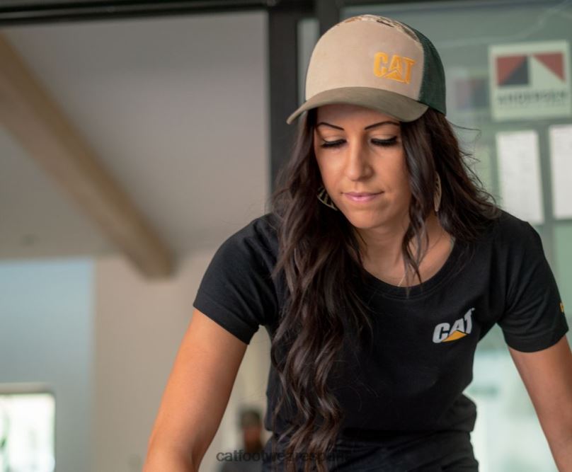 Caterpillar camiseta de marca registrada gris mujer 4JJT8310 | tops y ropa de abrigo