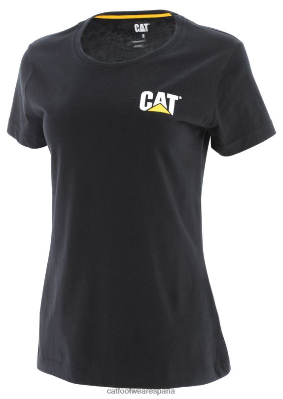 Caterpillar camiseta de marca registrada negro mujer 4JJT8311 | tops y ropa de abrigo