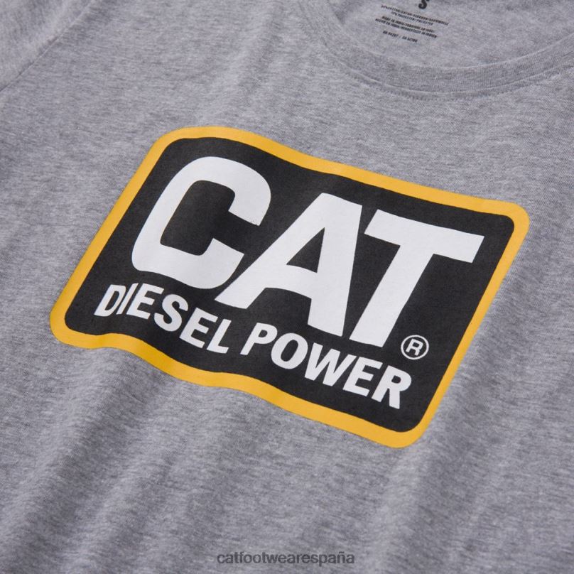 Caterpillar camiseta de potencia diesel gris mujer 4JJT8313 | tops y ropa de abrigo